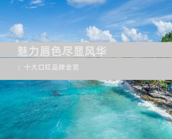 魅力唇色尽显风华：十大口红品牌全览